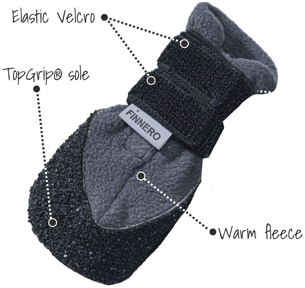 HALLA LUX koirantossut, harmaa, XS-S (2 kpl), view: 1