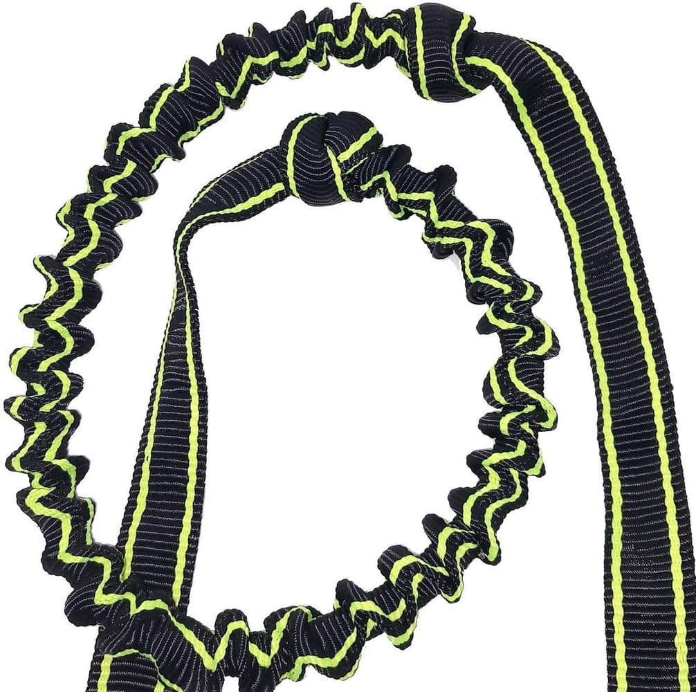 Joustava talutushihna POWER, musta/keltainen, view: 4