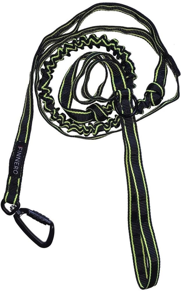 Joustava talutushihna POWER, musta/keltainen, view: 1