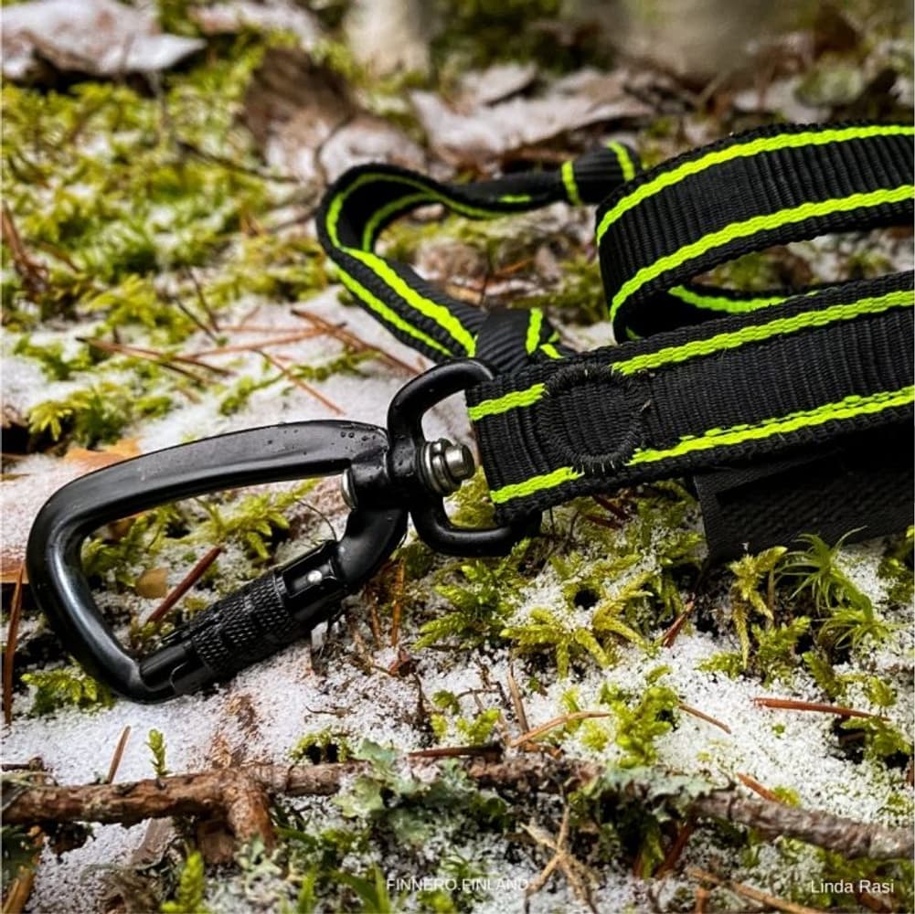 Joustava talutushihna POWER, musta/keltainen, view: 6