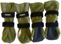 FinNero Hundsko HALLA koiran tossut, M-L, 4-pack, Reflex Grön - view: 0