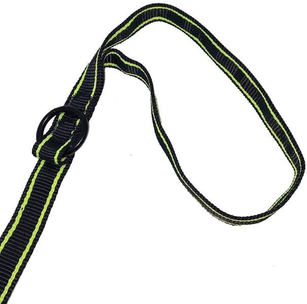 FinNero POWER talutushihna jousto-osiolla, musta/oranssi, view: 3