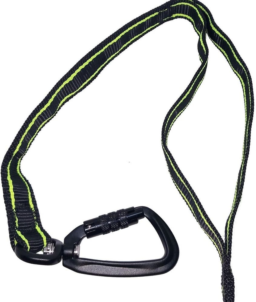 Joustava talutushihna POWER, musta/oranssi, view: 2