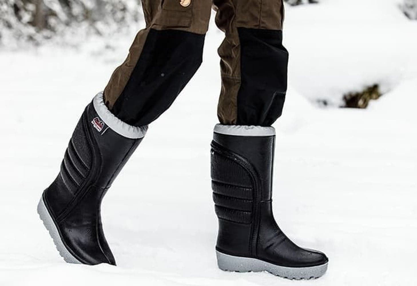 Powerboot Original High -30 °C talvisaappaat, musta/harmaa, view: 2