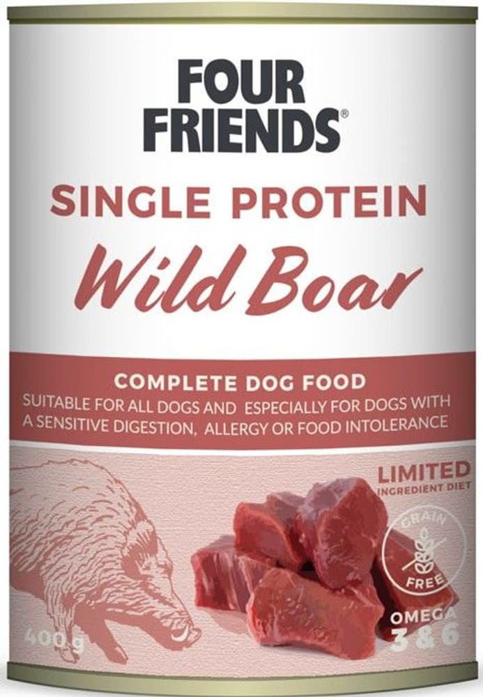 Wild Boar koiran märkäruoka villisika, 400 g, view: 0