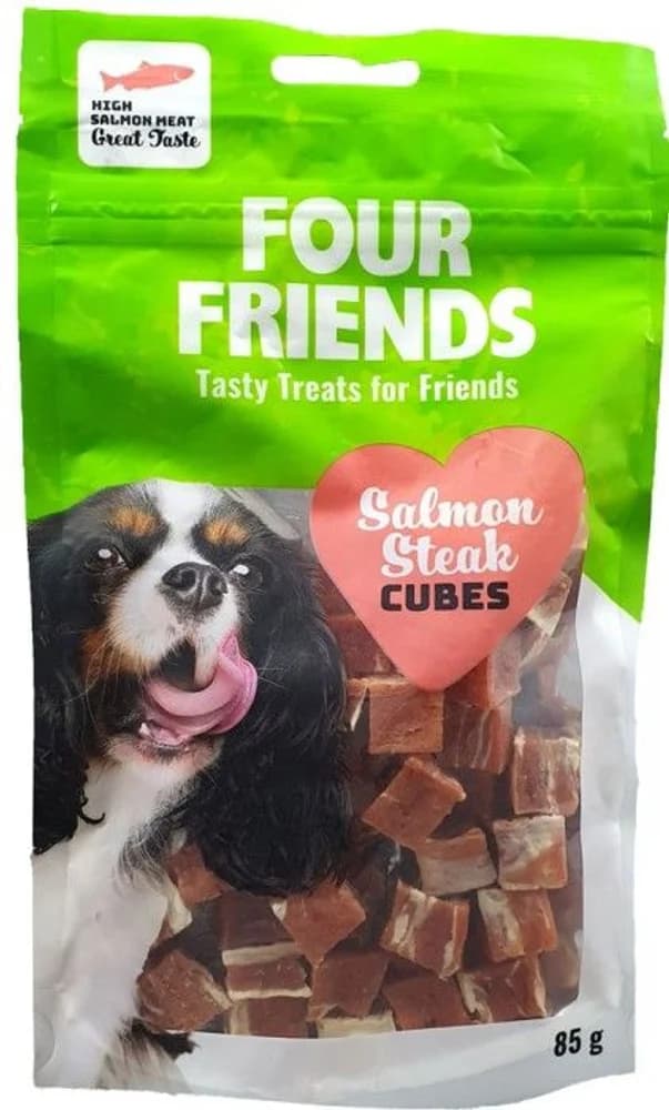 Salmon Steak Cubes koiran lohiherkku, 85 g, view: 0