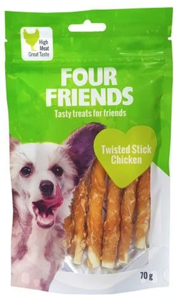 Twisted Stick Chicken koiran puruluu kananlihalla, 12,5 cm, 7kpl, view: 0