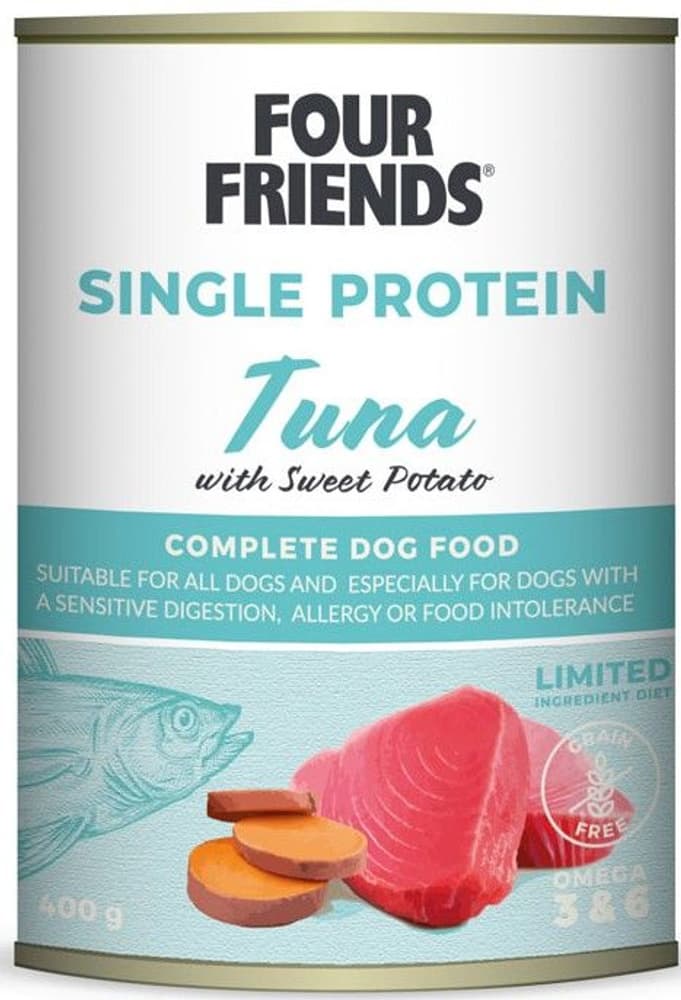 Tuna & SP koiran märkäruoka tonnikala/bataatti, 400 g, view: 0