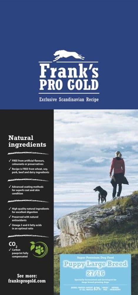 Franks Pro Gold Puppy Large Breed 15 kg, view: 0