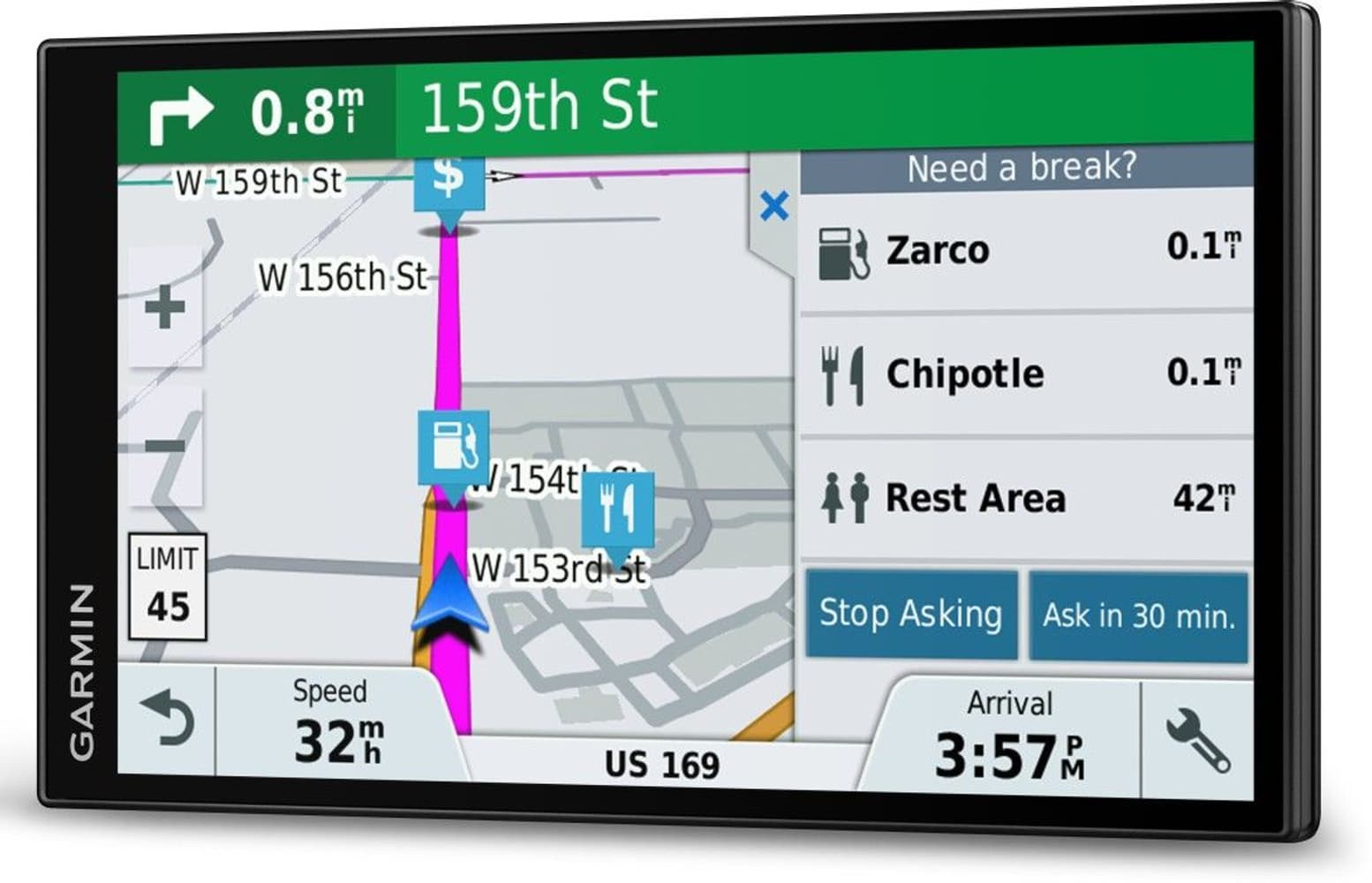 DriveTrack 71 EU -autonavigaattori, view: 2