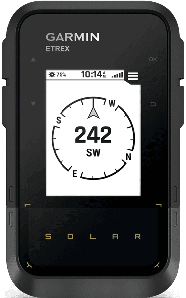 eTrex Solar käsinavigaattori aurinkokennolatauksella, view: 2