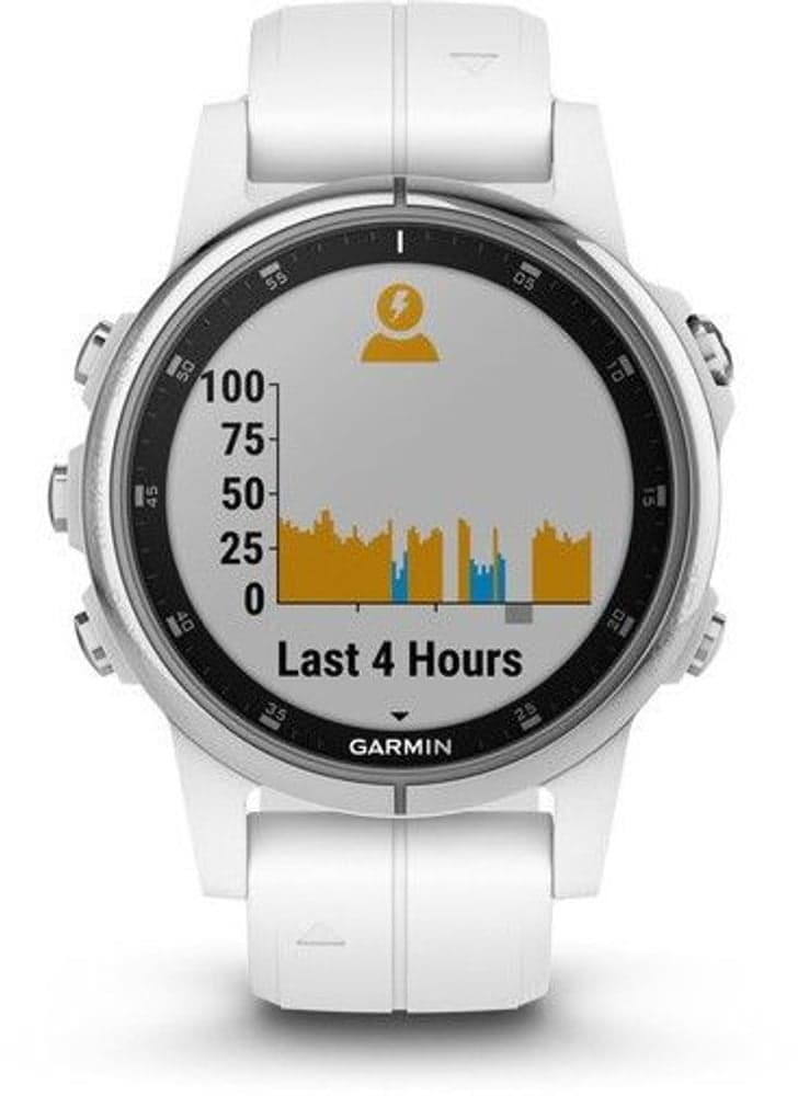 fenix 5S Plus Sapphire -älykello, valkoinen valkoisella hihnalla, view: 6
