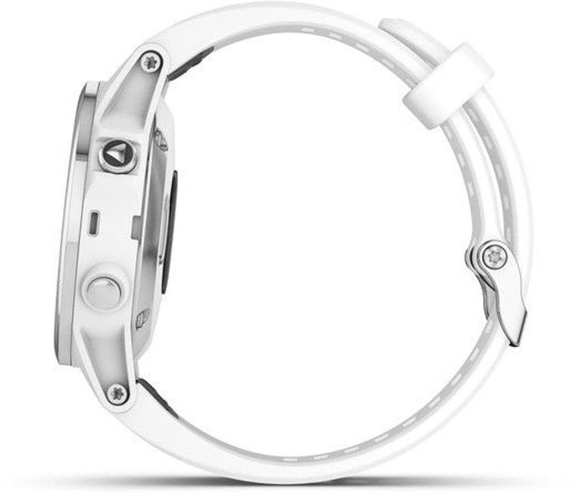 fenix 5S Plus Sapphire -älykello, valkoinen valkoisella hihnalla, view: 1