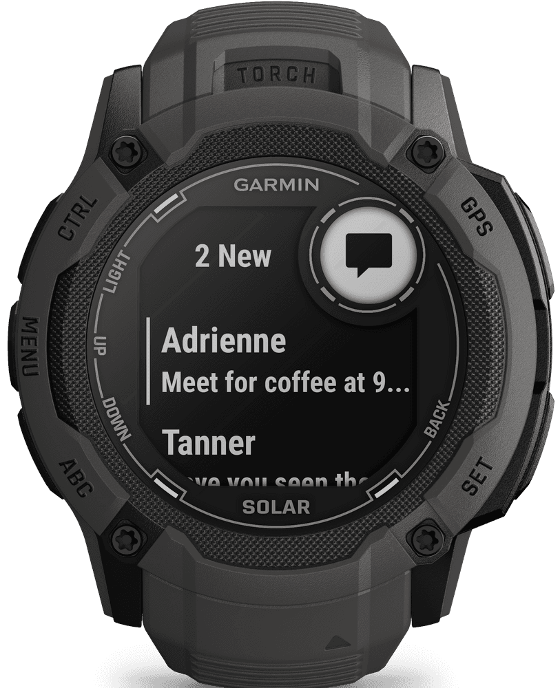 Instinct 2X Solar älykello, tummanharmaa, view: 14