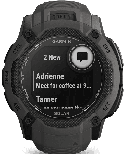 Instinct 2X Solar älykello, tummanharmaa, view: 14