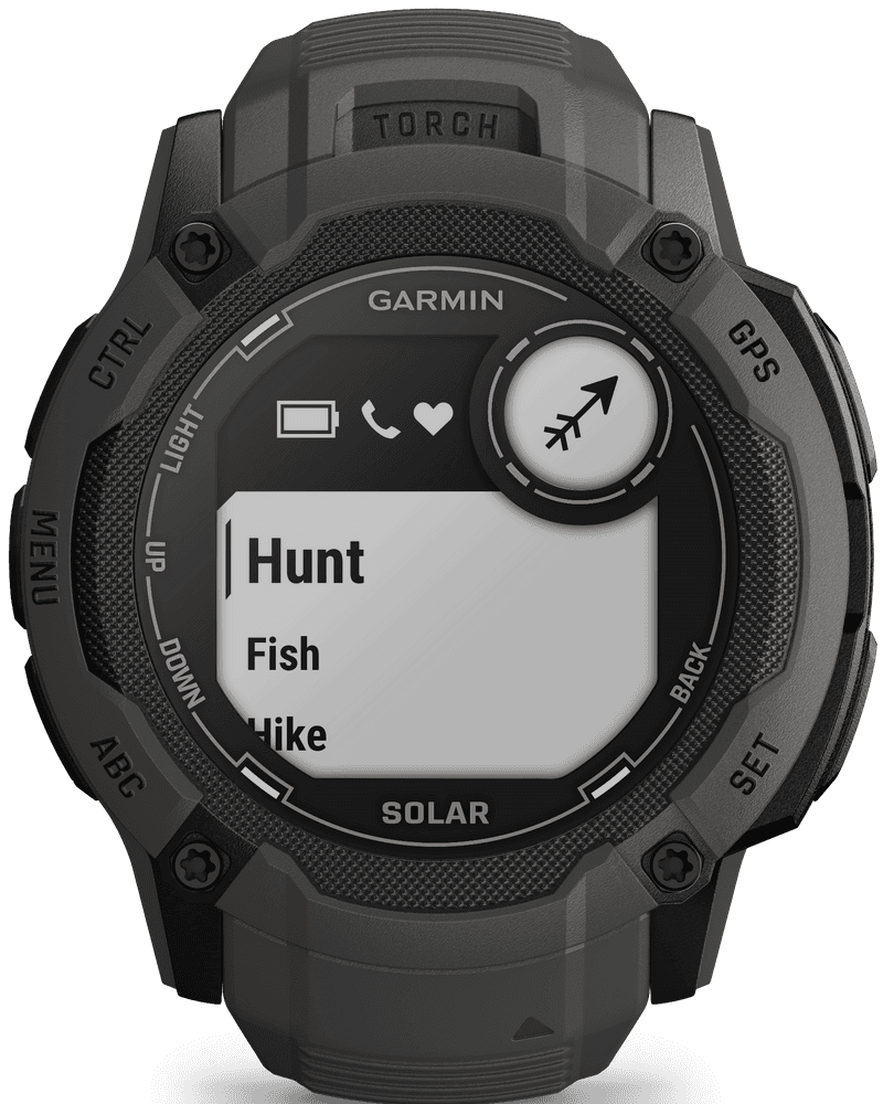 Instinct 2X Solar älykello, tummanharmaa, view: 10