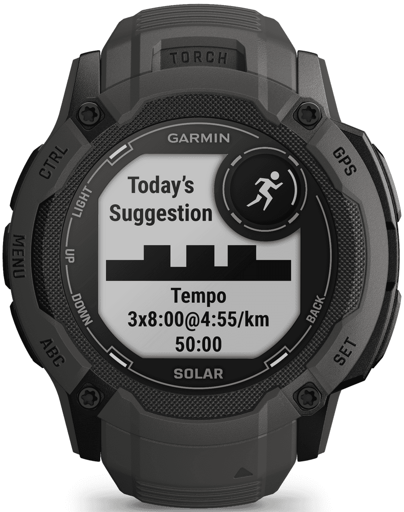 Instinct 2X Solar älykello, tummanharmaa, view: 3