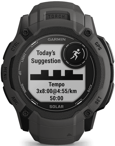 Instinct 2X Solar älykello, tummanharmaa, view: 3