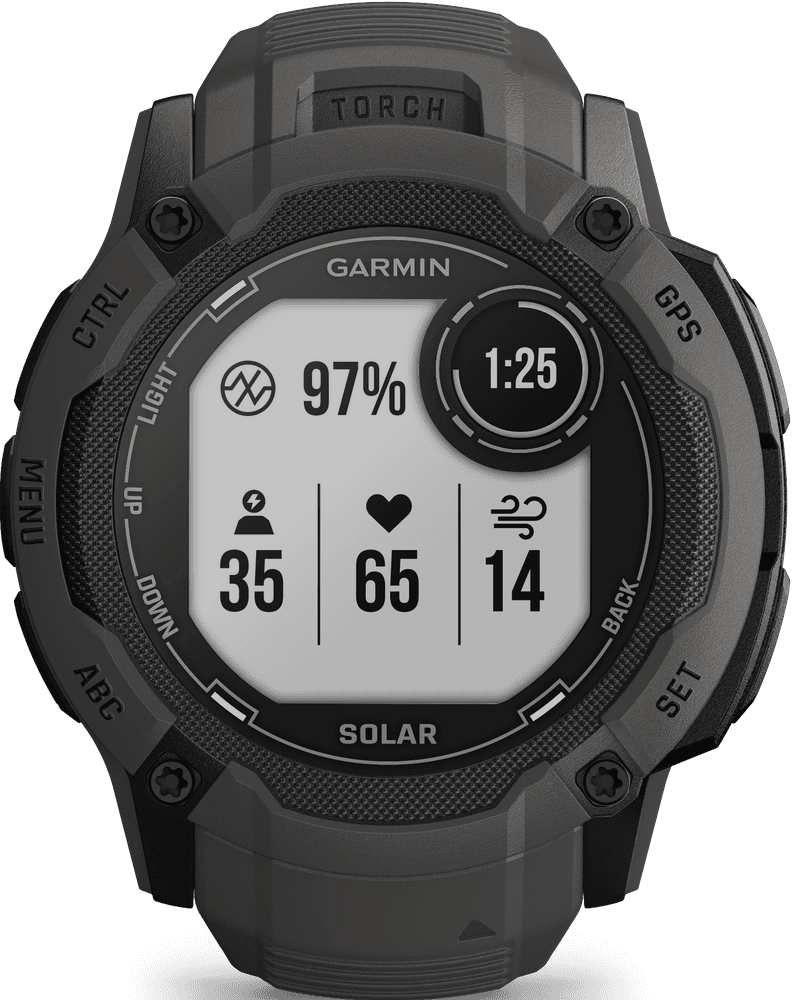 Instinct 2X Solar älykello, tummanharmaa, view: 11