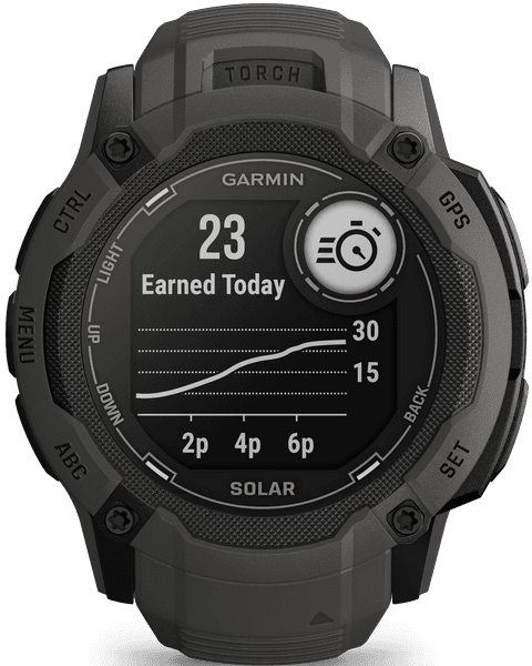 Instinct 2X Solar älykello, tummanharmaa, view: 7