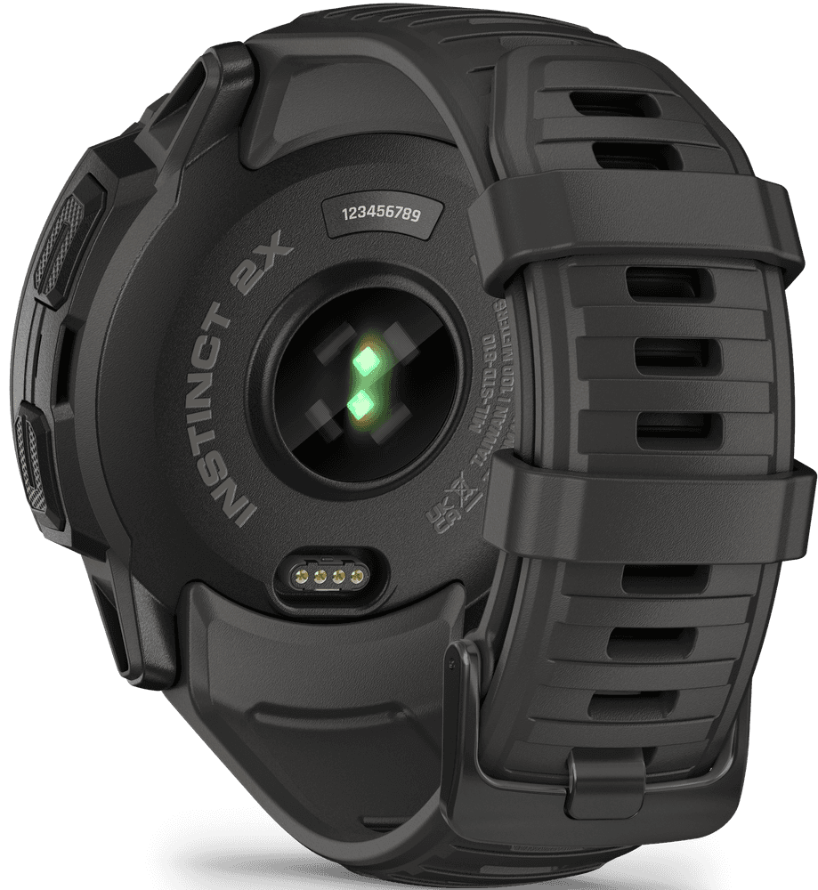 Instinct 2X Solar älykello, tummanharmaa, view: 2