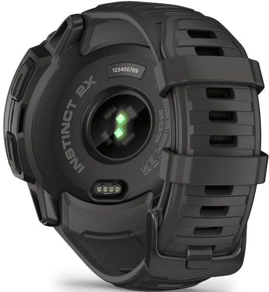 Instinct 2X Solar älykello, tummanharmaa, view: 2