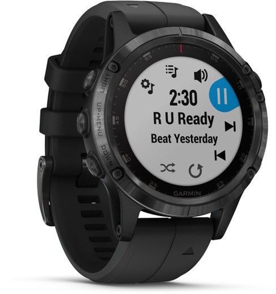Fenix 5 Plus Sapphire -urheilukello, musta mustalla hihnalla, view: 7