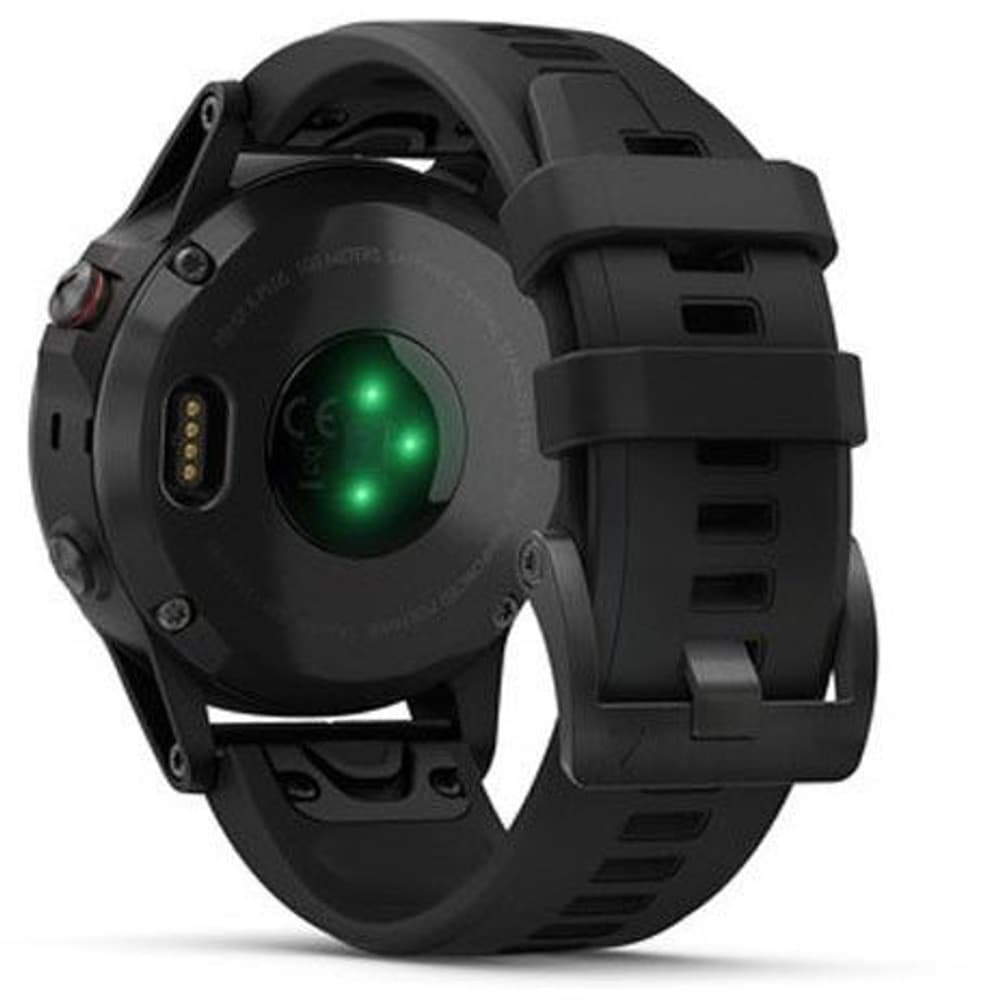 Fenix 5 Plus Sapphire -urheilukello, musta mustalla hihnalla, view: 2