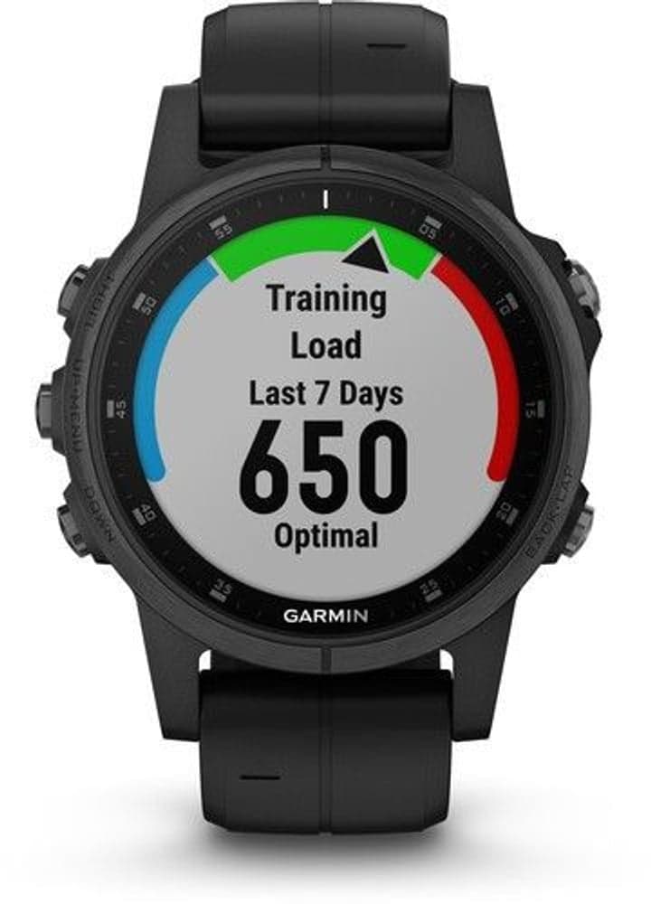 Fenix 5S Plus Sapphire -urheilukello, musta mustalla hihnalla, view: 6