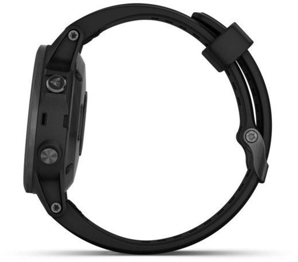 Fenix 5S Plus Sapphire -urheilukello, musta mustalla hihnalla, view: 7