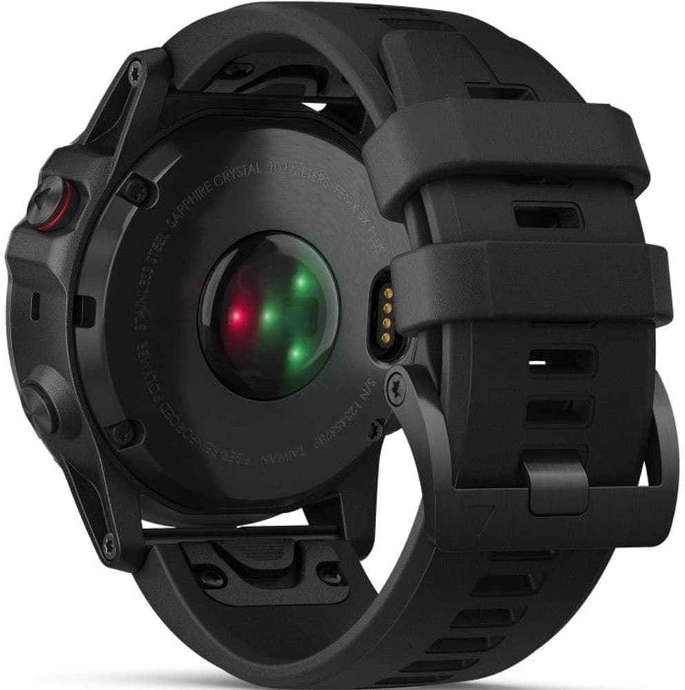 Fenix 5X Plus Sapphire -älykello, tummanharmaa mustalla hihnalla, view: 13