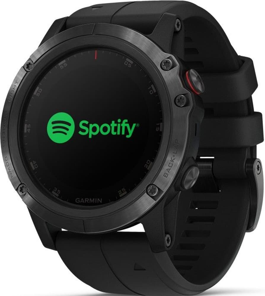Fenix 5X Plus Sapphire -älykello, tummanharmaa mustalla hihnalla, view: 1