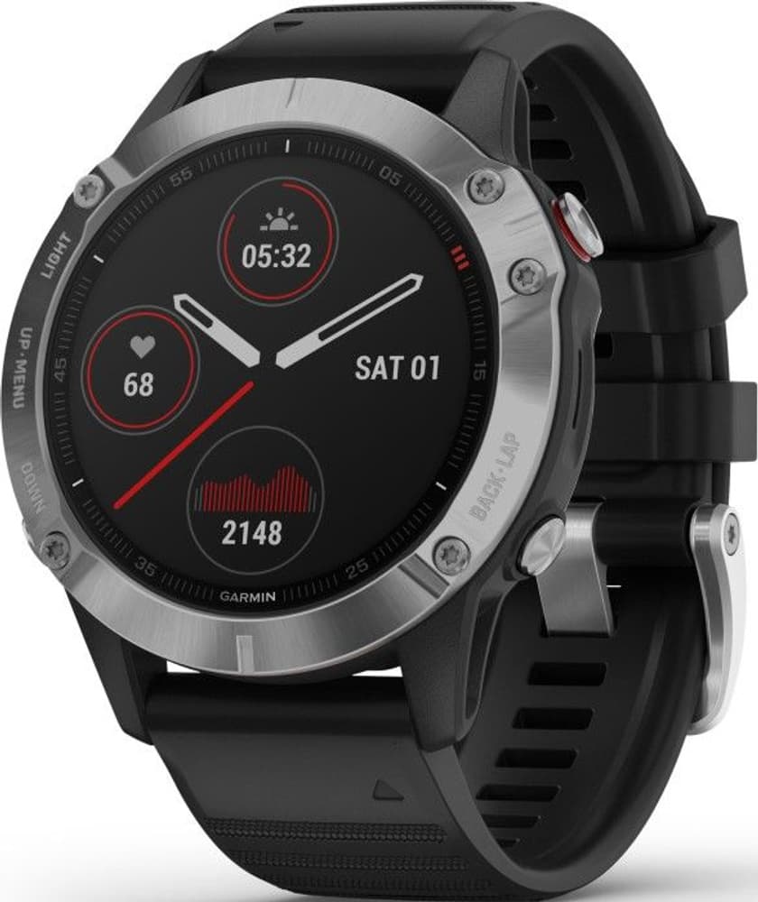 Fenix 6 Silver with Black Band, view: 0