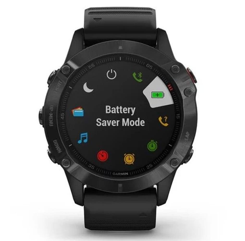 Fenix 6X Pro Musta Mustalla hihnalla, view: 2