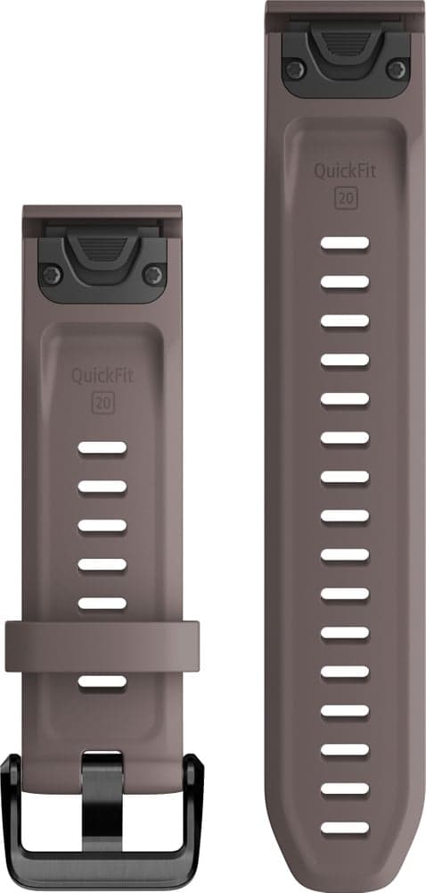 QuickFit 20 mm rannehihna, silikoni, harmaa, view: 1
