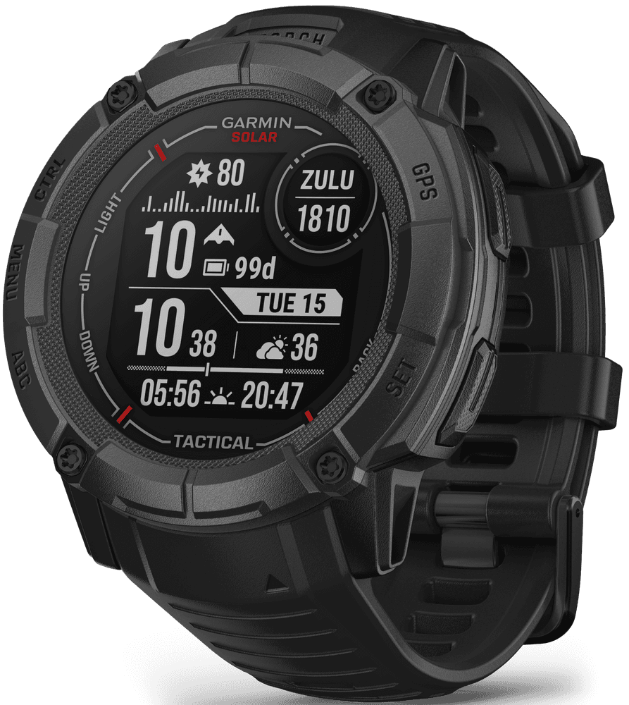 Instinct 2X Solar Tactical Edition älykello, musta, view: 0
