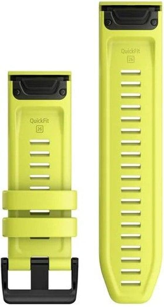 Fenix 6X QuickFit 26mm Watch Band Amp Yellow Silicone, view: 1