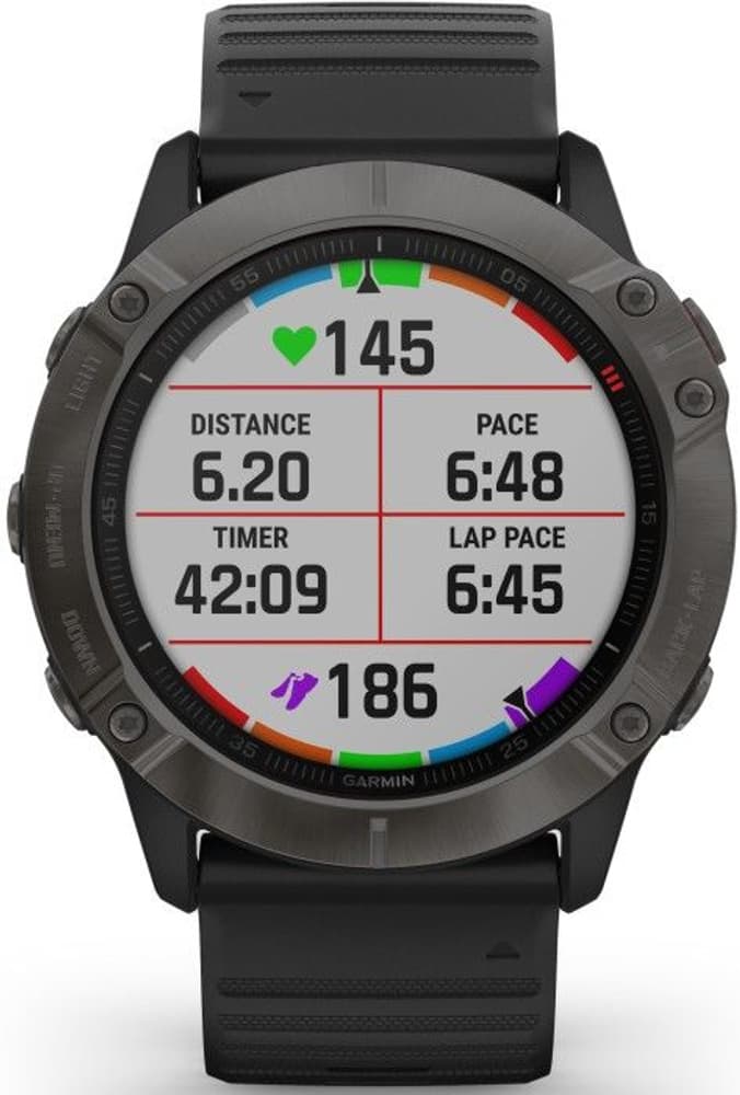 Fenix 6X Sapphire Graphite with Black Band, view: 2