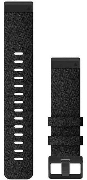 Fenix 6 QuickFit 22mm Watch Band Heathered Black Nylon, view: 0