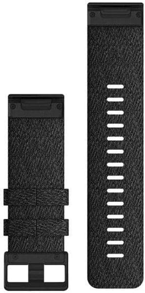 Fenix 6X QuickFit 26mm Watch Band Heathered Black Nylon, view: 1