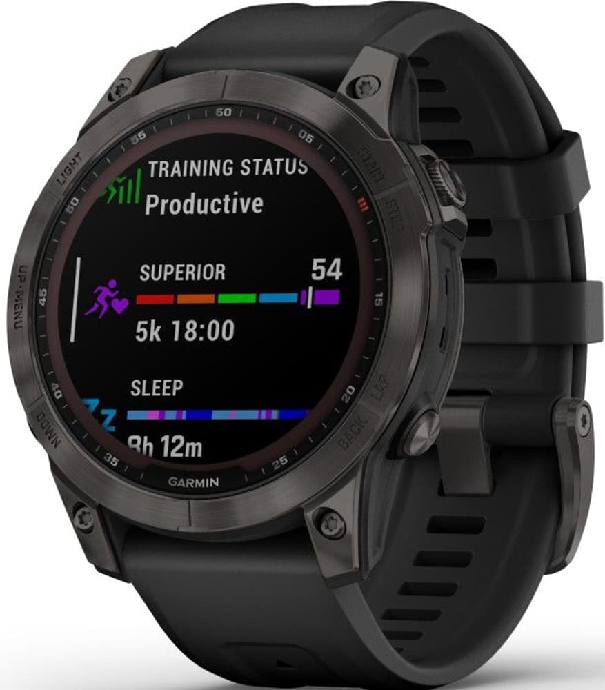 Fenix 7 Sapphire Solar Carbon Gray Titanium, view: 2