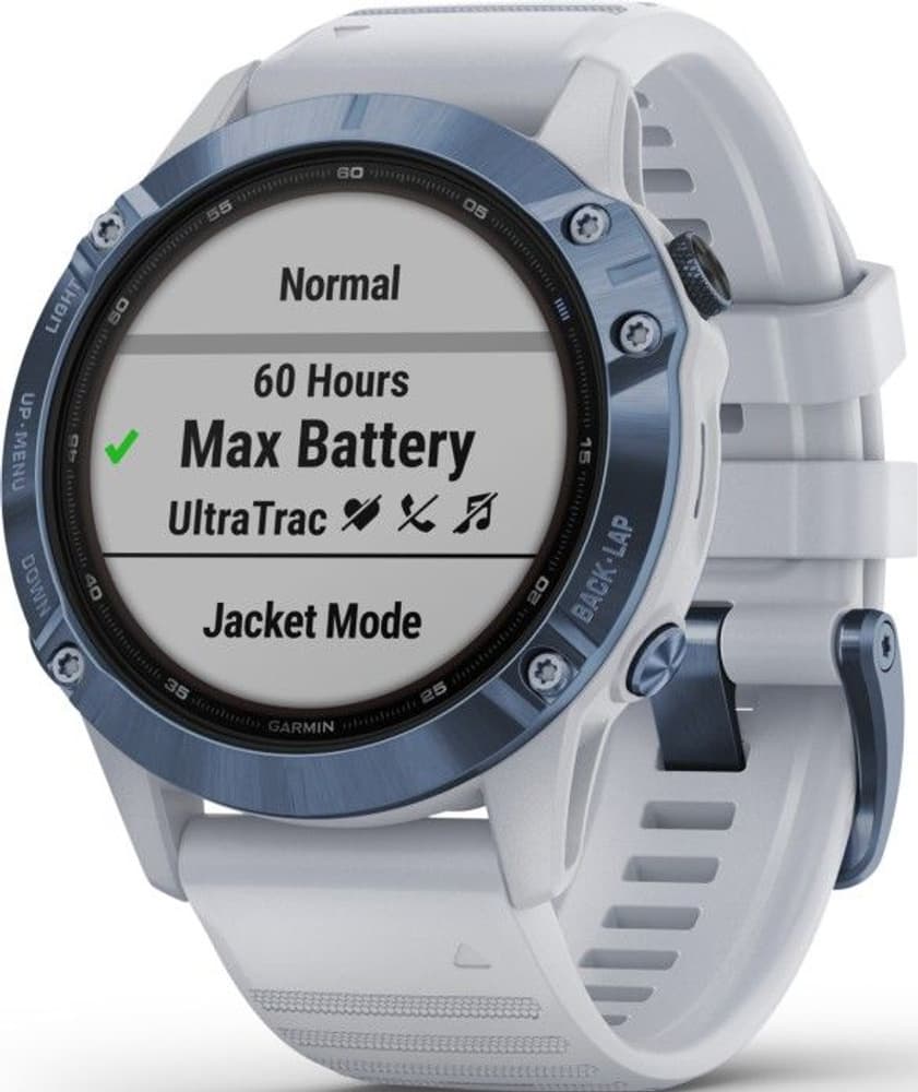 Fenix 6 Pro Solar Titanium Cobalt Blue/Whitestone, view: 0