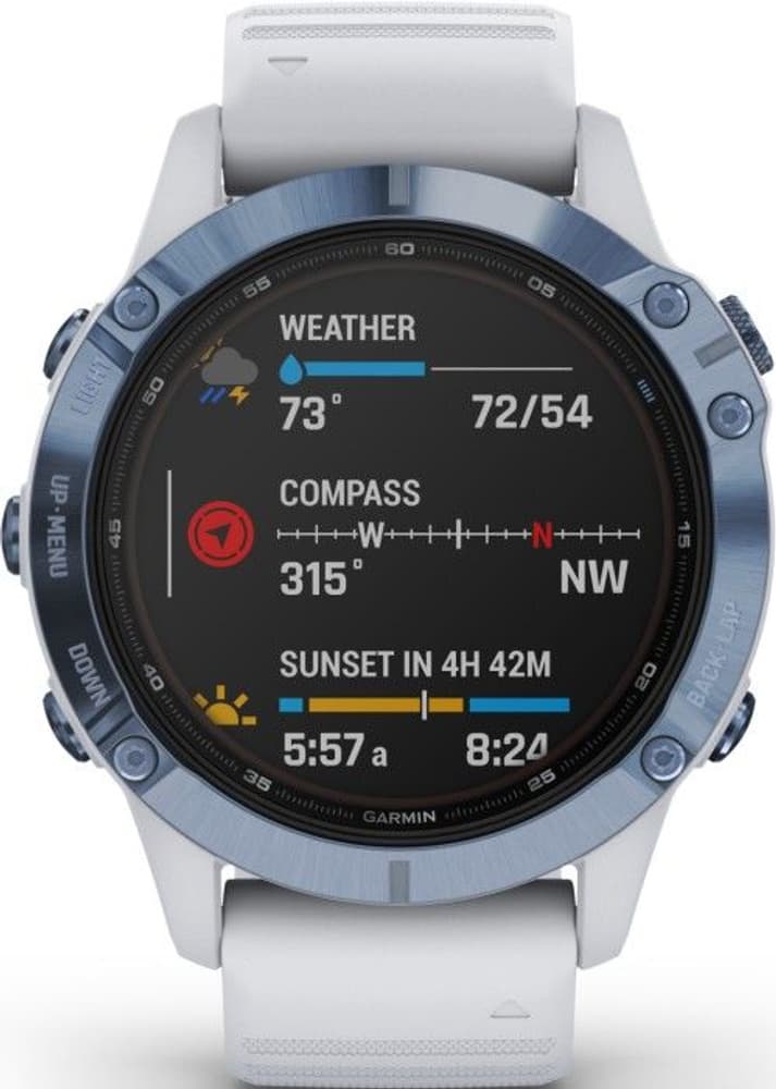 Fenix 6 Pro Solar Titanium Cobalt Blue/Whitestone, view: 3