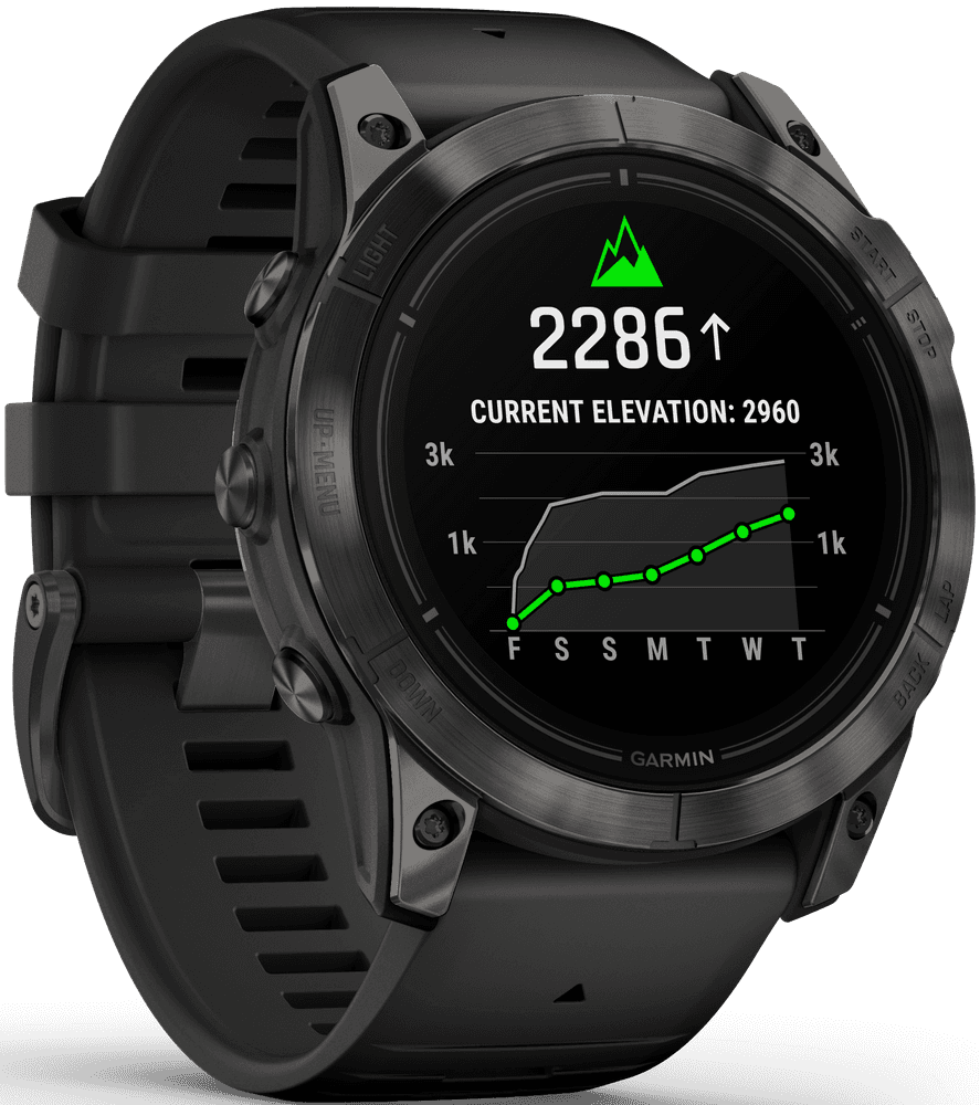 EPIX PRO (G2) 51mm Sapphire Carbon Grey DLC Titanium with Black Band, view: 3