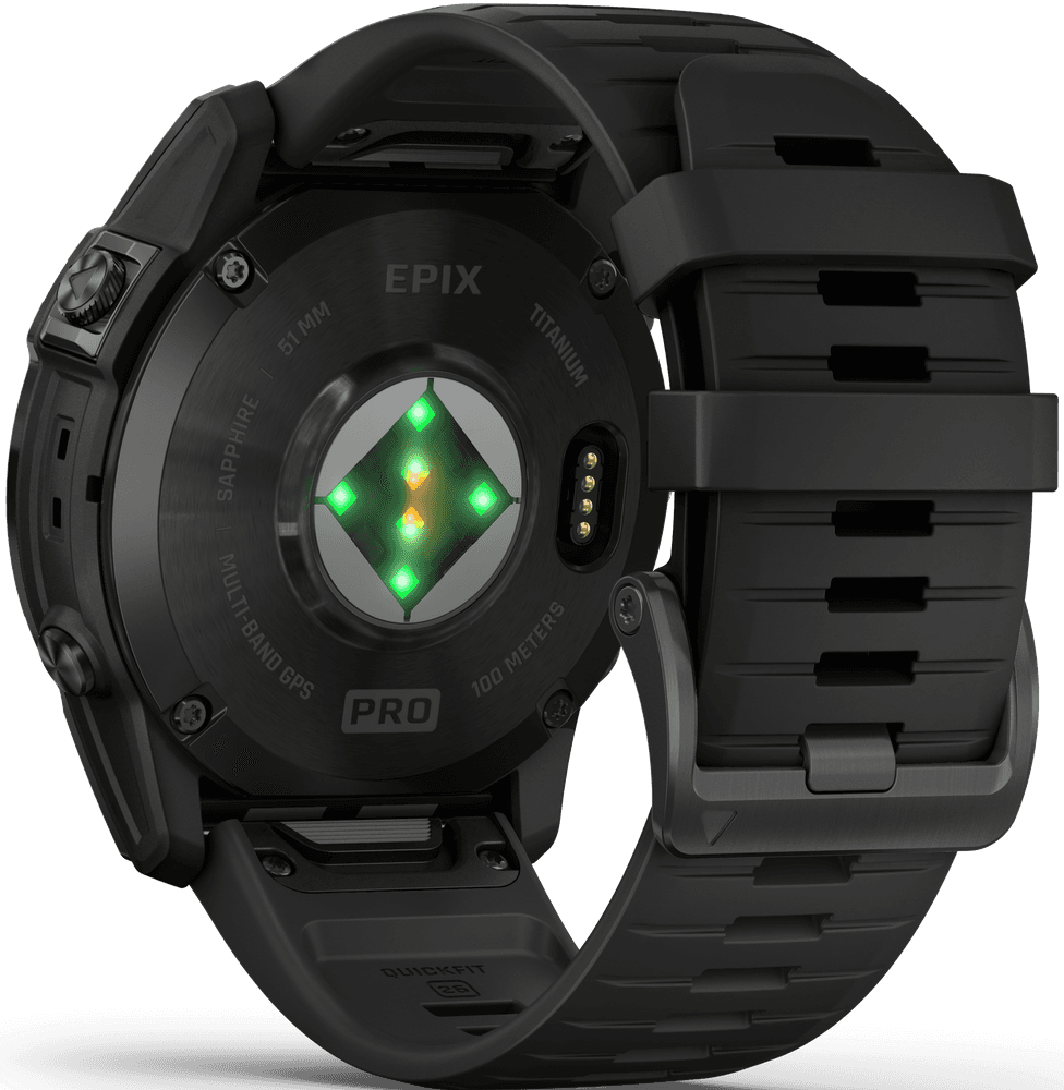 EPIX PRO (G2) 51mm Sapphire Carbon Grey DLC Titanium with Black Band, view: 1