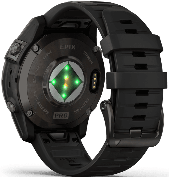 EPIX PRO (G2) 47mm Sapphire Carbon Grey DLC Titanium with Black Band, view: 1