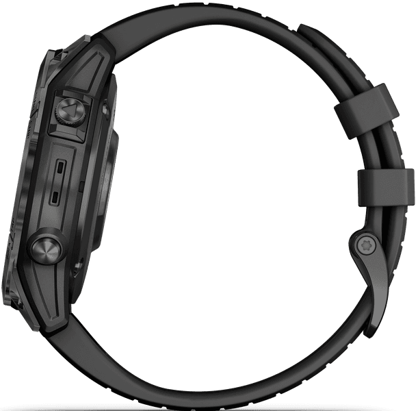 EPIX PRO (G2) 47mm Sapphire Carbon Grey DLC Titanium with Black Band, view: 2