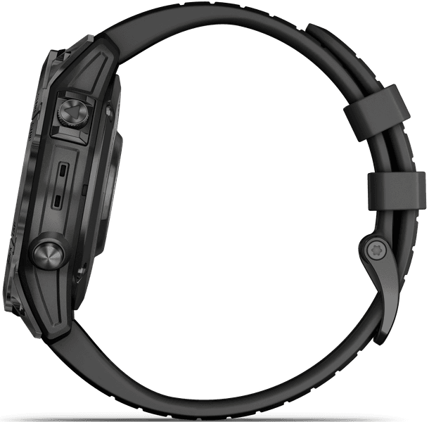 Fenix 7 Pro Sapphire Solar Carbon Grey DLC Titanium with Black Band, view: 2
