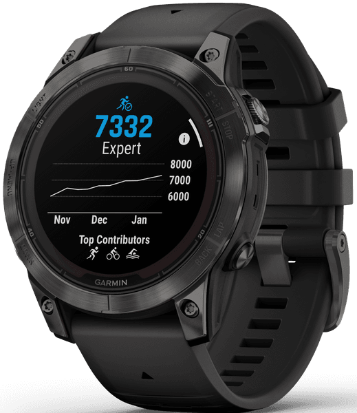 Fenix 7 Pro Sapphire Solar Carbon Grey DLC Titanium with Black Band, view: 7