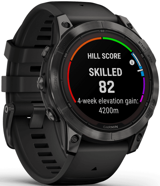 Fenix 7 Pro Sapphire Solar Carbon Grey DLC Titanium with Black Band, view: 4